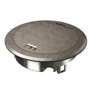 Klappdeckel mit Rastschieber 140 mm, Zn, Ni-Ox