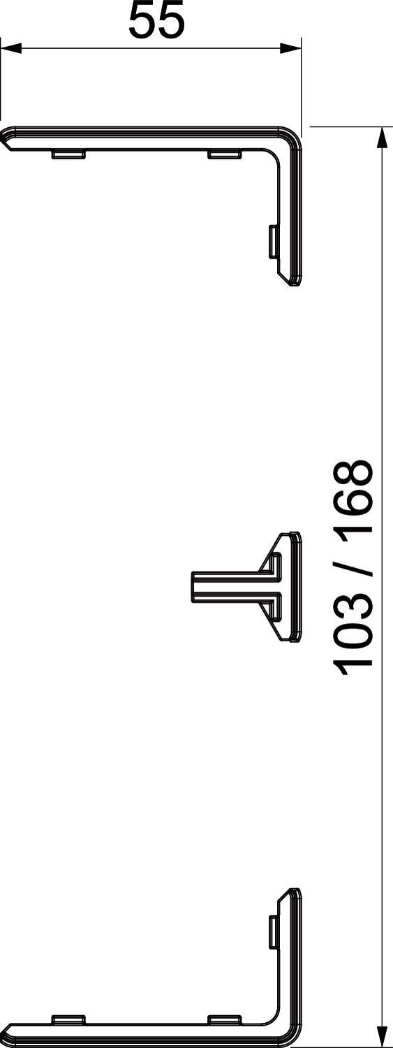 Geräteeinbaukanal Rapid 45-2, Formteil
