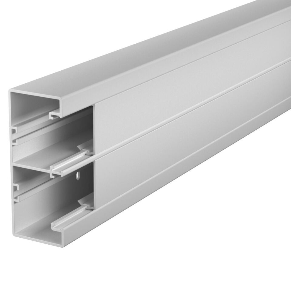 Geräteeinbaukanal Rapid 45-2 2-zügig 53x130x2000, PVC, lichtgrau, 7035