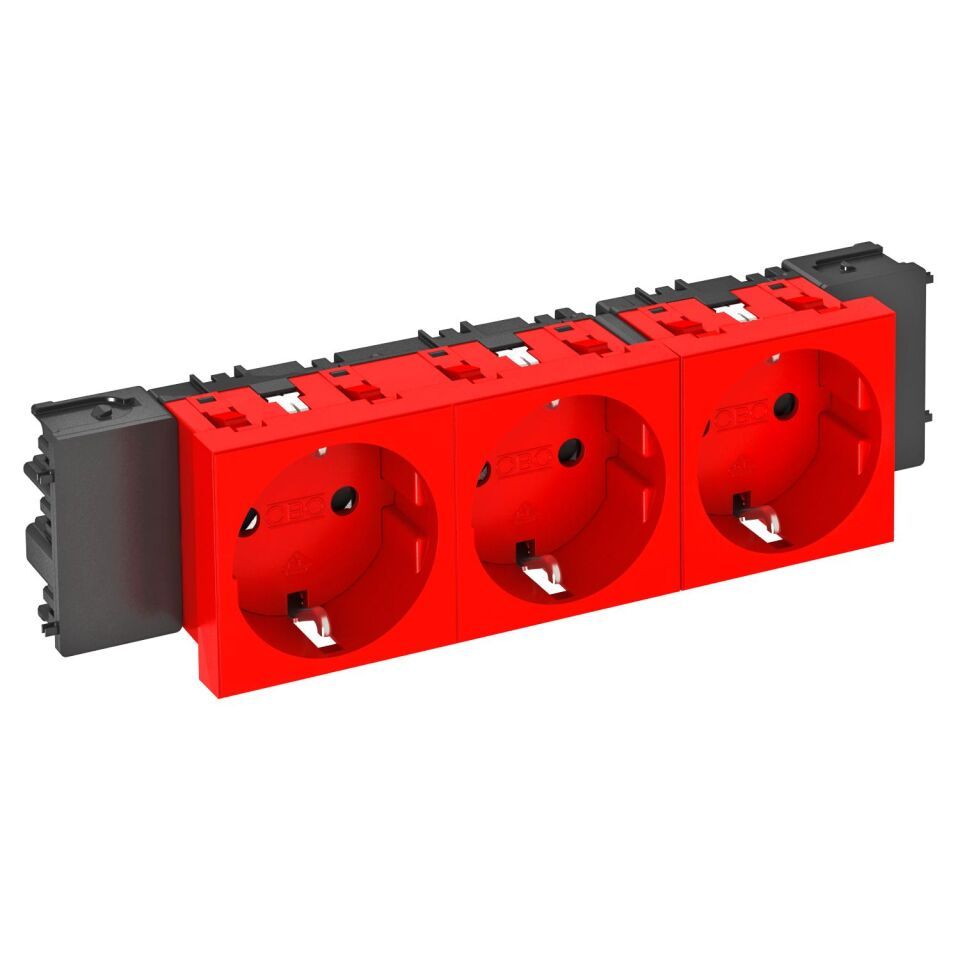 Modul 45 Connect Steckdose 0°, 3-fach