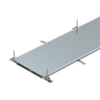 Kanaleinheit estrichbündig blind, rastend 2400x200x40, St, FS