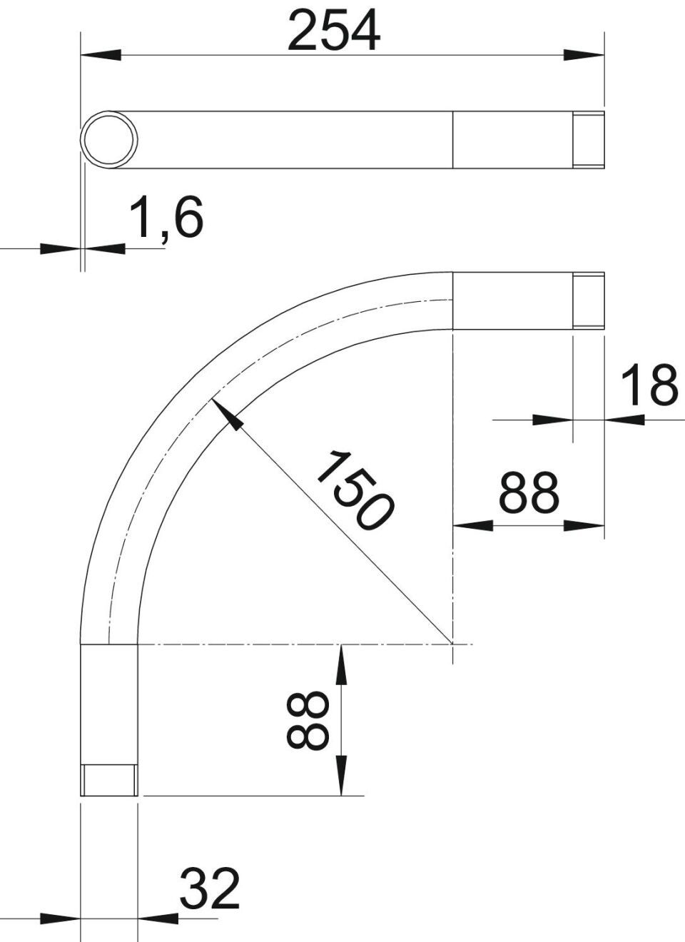 Installationsrohr Stapa, Schraubverbindung
