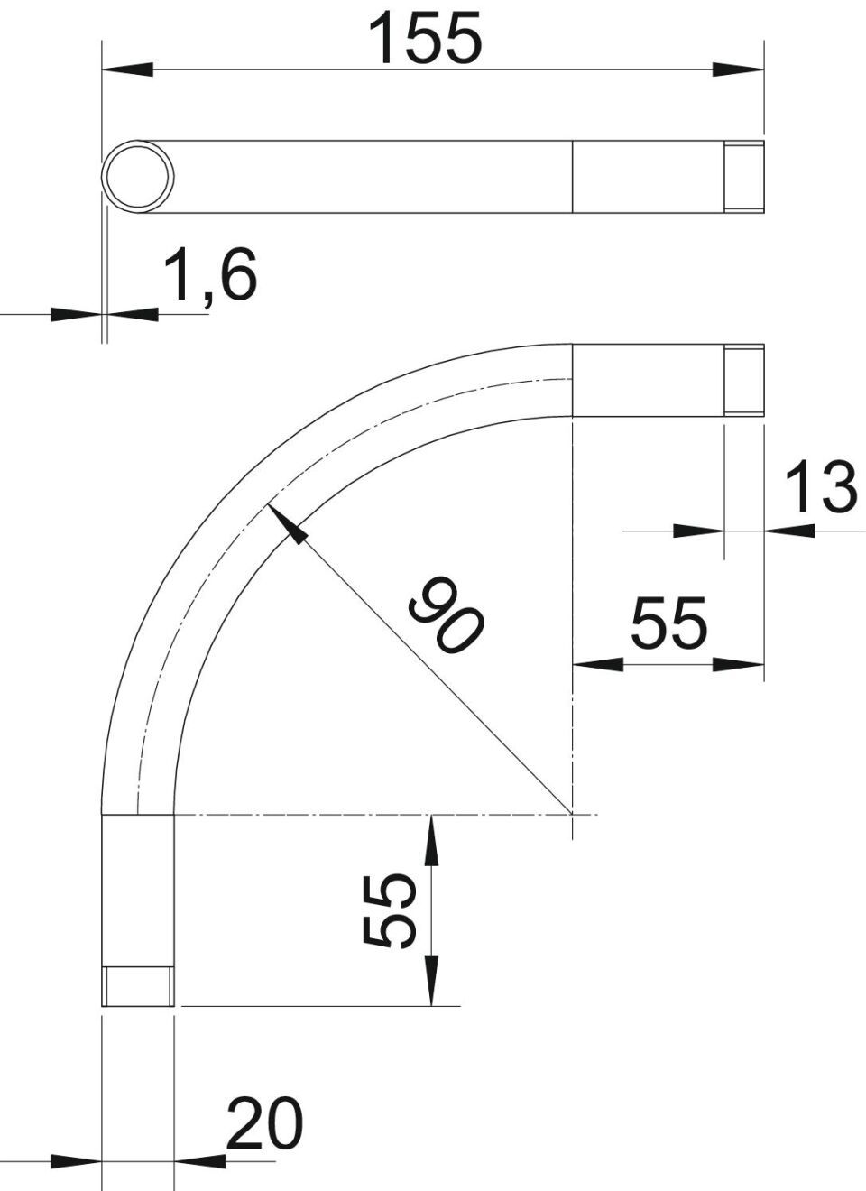 Installationsrohr Stapa, Schraubverbindung
