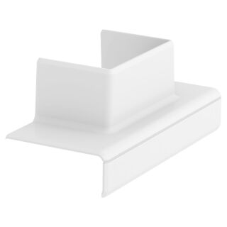 T-Stück Adapter 130 auf WDK 40060 120x52x56, PC/ABS, reinweiß, 9010