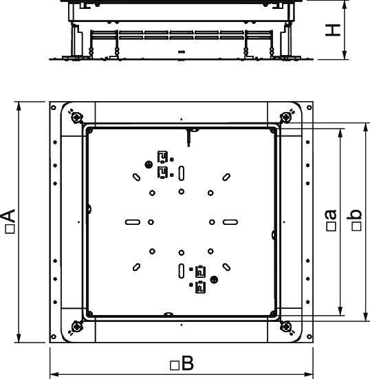 Unterflurdose estrichüberdeckt EÜK, Zug-/Abzweigdose Unterflurdose estrichüberdeckt EÜK, Zug-/Abzweigdose