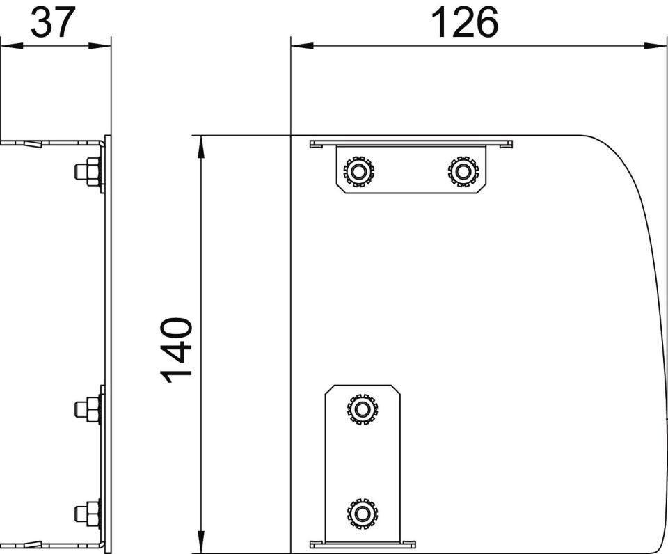 Geräteeinbaukanal Designkanal GAD, Formteil