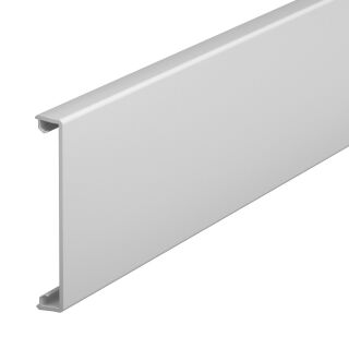 Oberteil glatt 80x2000mm, PVC, lichtgrau, 7035