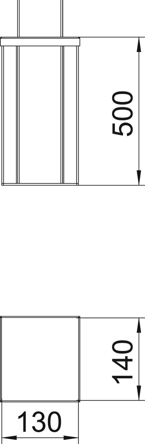 Installationssäule Boden, Alu