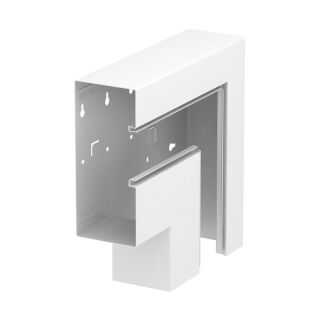 Flachwinkel fallend asymmetrisch 90x210x300, St, reinweiß, 9010