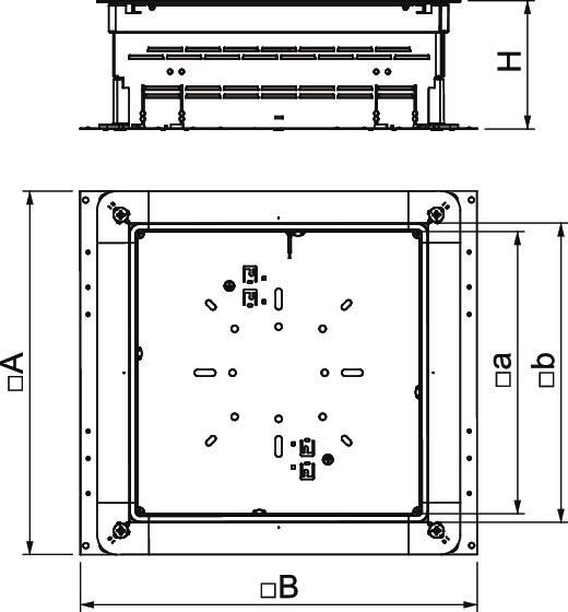 Unterflurdose estrichüberdeckt EÜK, Zug-/Abzweigdose Unterflurdose estrichüberdeckt EÜK, Zug-/Abzweigdose