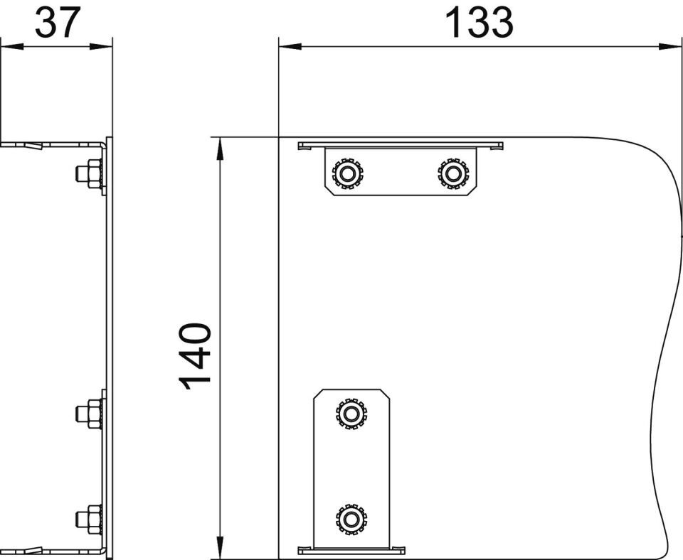 Geräteeinbaukanal Designkanal GAD, Formteil