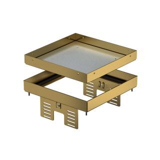 Quadratische Kassette blind 200x200mm, CuZn