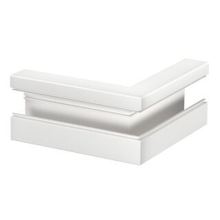 Außeneck asymmetrisch 70x170x300, Alu, reinweiß, 9010