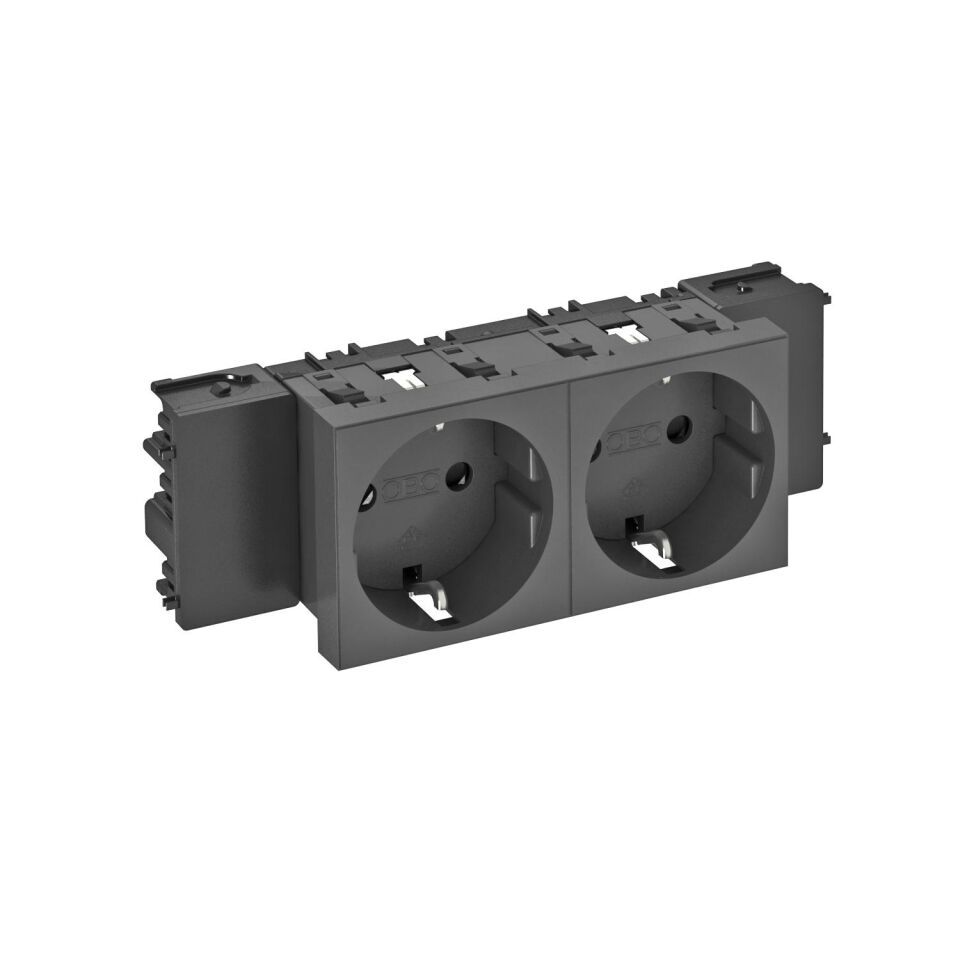 Modul 45 Connect Steckdose 0°, 2-fach