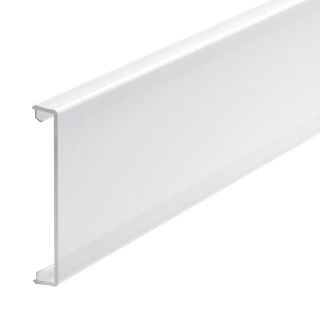 Oberteil glatt opal 80x2000mm, PC, transparent