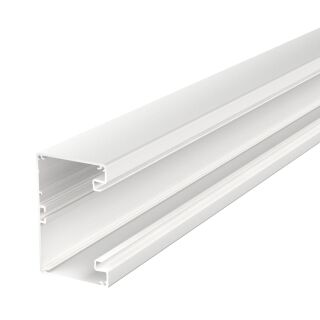 Geräteeinbaukanal symmetrisch 70x110x2000, Alu, reinweiß, 9010