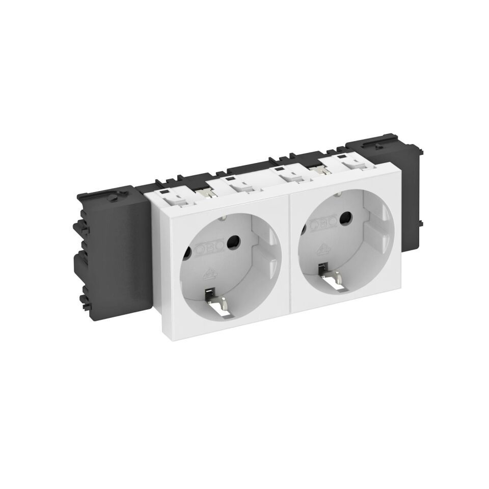 Modul 45 Connect Steckdose 0°, 2-fach
