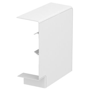 Flachwinkel Haubenformteil 70x170mm, PC/ABS, reinweiß, 9010