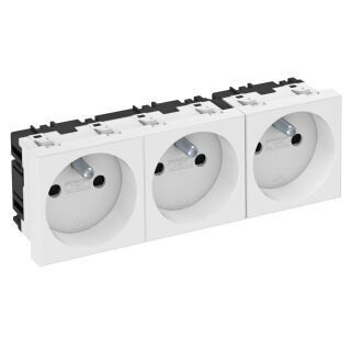 Modul 45 Steckdose 0°, 3-fach