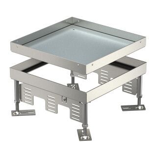Quadratische Kassette SL blind 243x243mm, A2, 1.4301