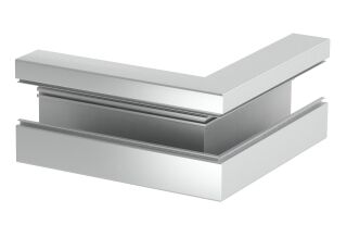 Außeneck asymmetrisch 70x170x300, Alu, EL