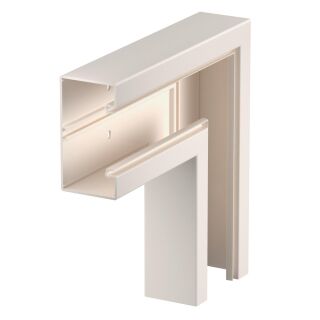 Flachwinkel 70x130mm, PVC, cremeweiß, 9001