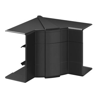 Inneneck variabel 110x145x145 Polycarbonat/Acrylnitril-Butadien-Styrol tiefschwarz RAL 9005