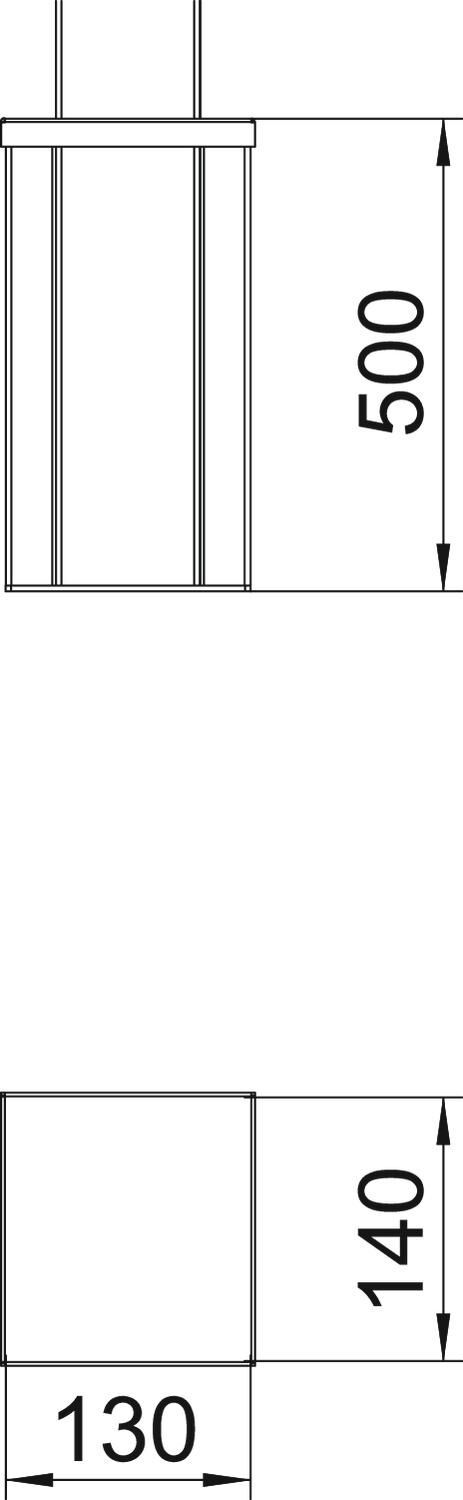Installationssäule Boden, Alu