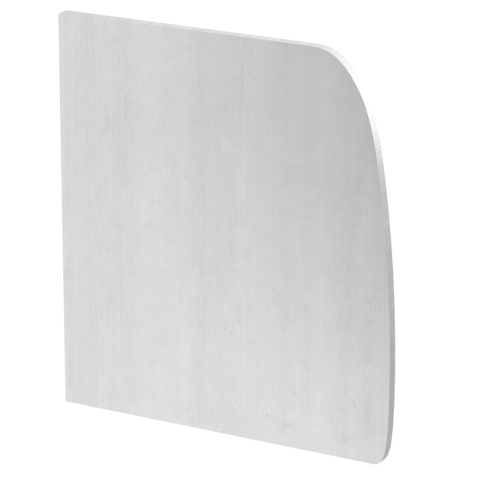Endstück Designkanal links Design Soft 126x140x37, Alu, EL