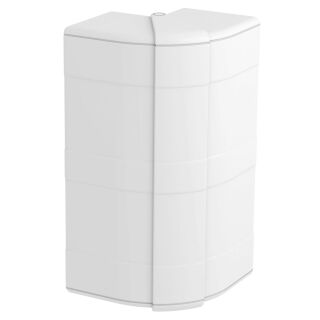 Außeneck variabel 175x88x88, PC/ABS, reinweiß, 9010