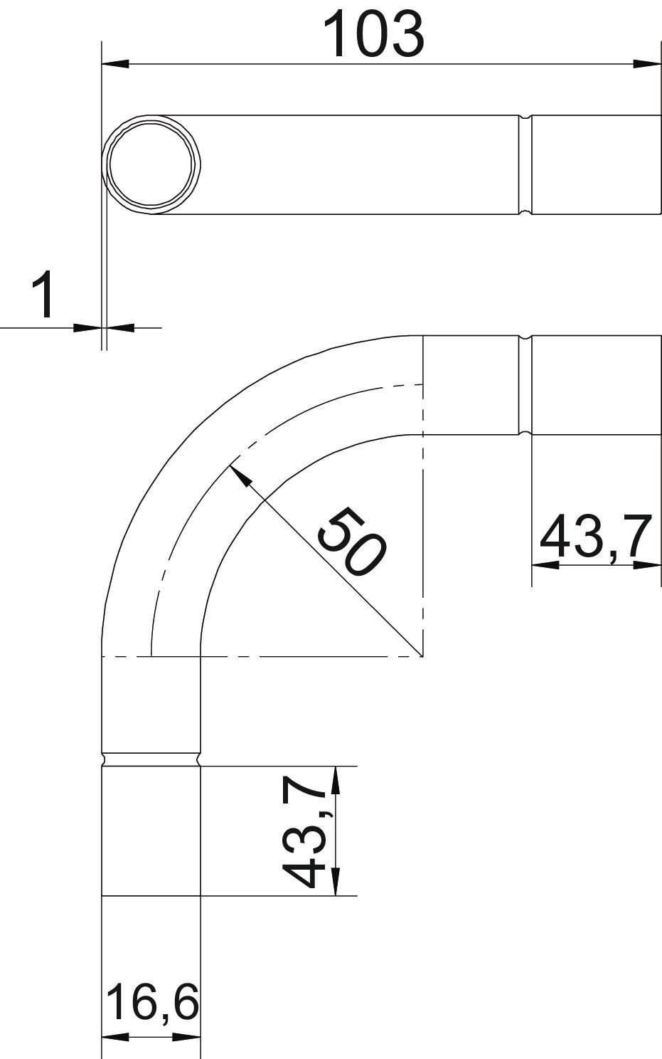 Installationsrohr Stapa, Steckverbindung
