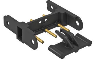 Verbinder für Steckdosen Modul 45connect, PA, schwarz