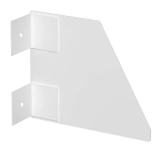 Endstück rechts, für Pultkanal 133x110mm, St, reinweiß, 9010