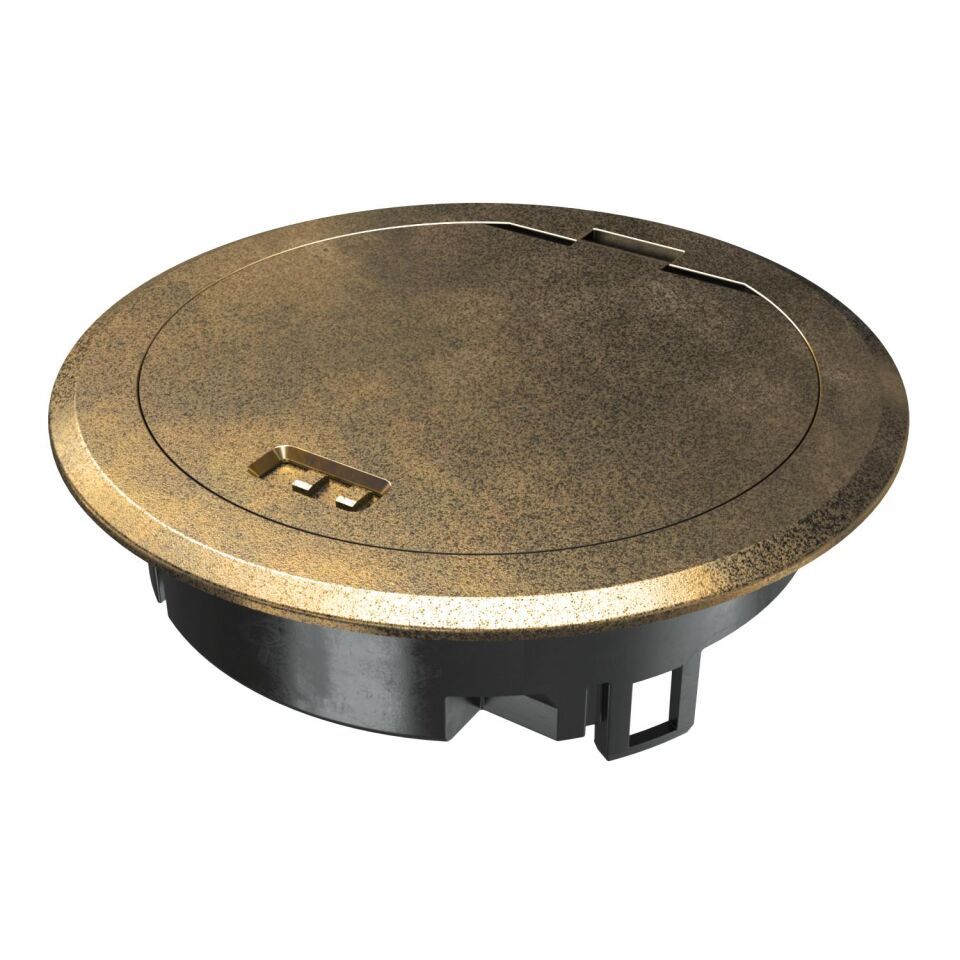 Klappdeckel mit Rastschieber, Zn, CuZn