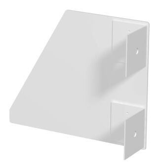 Endstück links, für Pultkanal 133x110mm, St, reinweiß, 9010