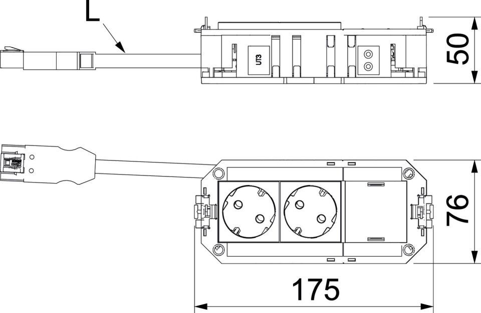 WINSTA MIDI-Stecksystem für Modul 45 connect, Universalträger