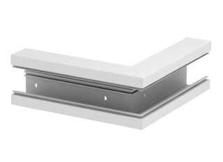 Außeneck halogenfrei 70x130, PC/ABS, reinweiß, 9010