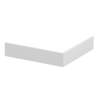 Oberteil Außeneck, glatt, PVC, reinweiß, 9010