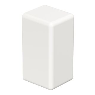 Endstück halogenfrei 10x20mm, PC/ABS, reinweiß, 9010