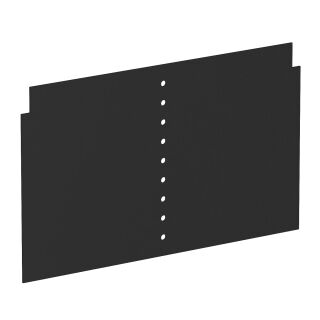 Trennwand für VH4 Polyvinylchlorid graphitschwarz RAL 9011