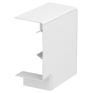 Flachwinkel Haubenformteil 70x130mm, PC/ABS, reinweiß, 9010