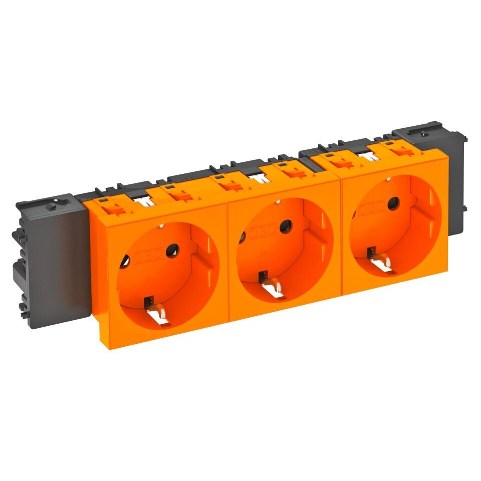 Modul 45 Connect Steckdose 0°, 3-fach