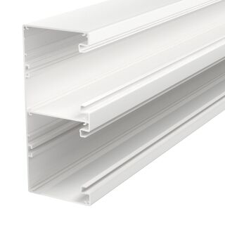 Geräteeinbaukanal 2-zügig 90x210x2000, Alu, reinweiß, 9010
