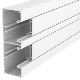 Geräteeinbaukanal Rapid 45-2 2-zügig Alu 53x165x2000, Alu, reinweiß, 9010