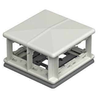 Telitank 225x225x125, PA, lichtgrau, 7035