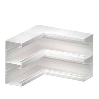 Inneneck 2-zügig 90x210x300, Alu, reinweiß, 9010