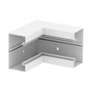 Inneneck 70x130mm, PVC, reinweiß, 9010