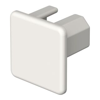 Endstück halogenfrei 20x20mm, PC/ABS, reinweiß, 9010