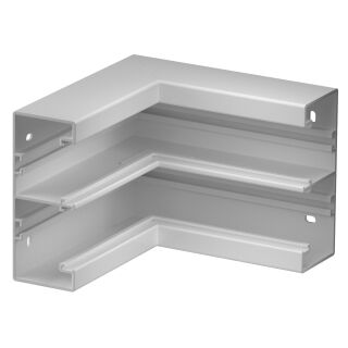 Inneneck starre Form 175x175x130, PVC, lichtgrau, 7035