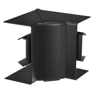 Inneneck variabel 70x130 Polycarbonat/Acrylnitril-Butadien-Styrol tiefschwarz RAL 9005